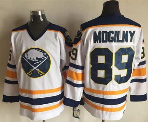 Sabres #89 Alexander Mogilny White CCM Throwback Stitched NHL Jersey Sabres #89 Alexander Mogilny White CCM Throwback Stitched NHL Jersey