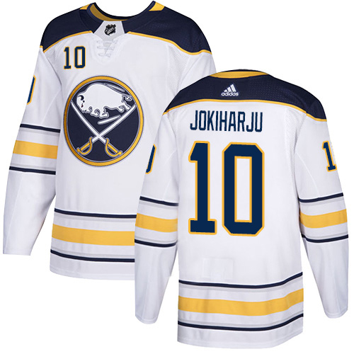 Adidas Sabres #10 Henri Jokiharju White Road Authentic Stitched NHL Jersey Adidas Sabres #10 Henri Jokiharju White Road Authentic Stitched NHL Jersey