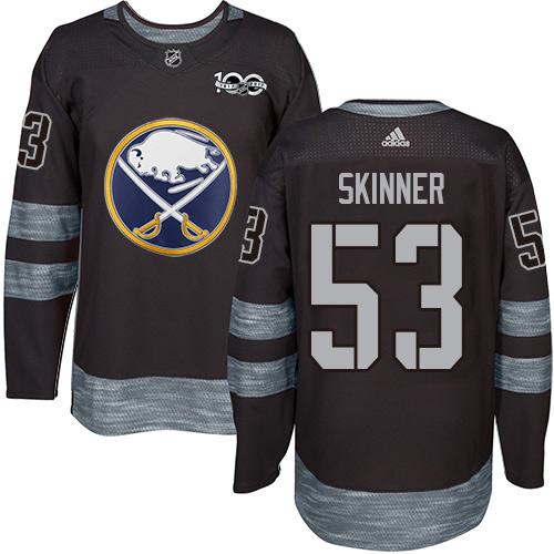 Adidas Sabres #53 Jeff Skinner Black 1917-2017 100th Anniversary Stitched NHL Jersey Adidas Sabres #53 Jeff Skinner Black 1917-2017 100th Anniversary Stitched NHL Jersey
