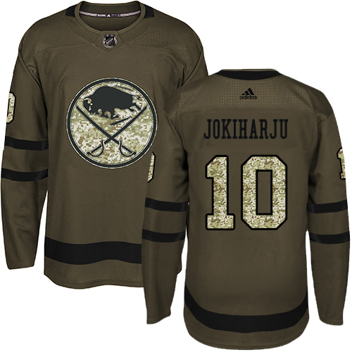 Adidas Sabres #10 Henri Jokiharju Green Salute to Service Stitched NHL Jersey Adidas Sabres #10 Henri Jokiharju Green Salute to Service Stitched NHL Jersey