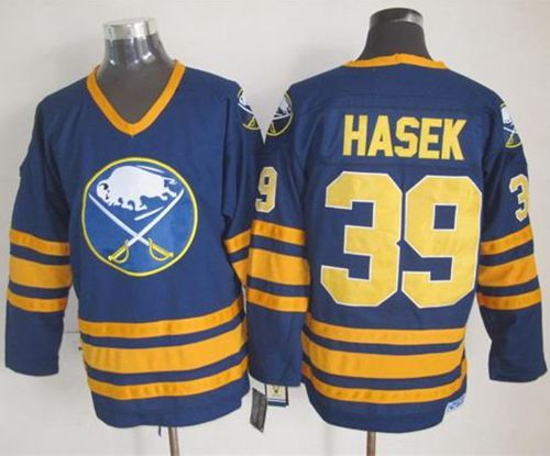 Sabres #39 Dominik Hasek Navy Blue CCM Throwback Stitched NHL Jersey Sabres #39 Dominik Hasek Navy Blue CCM Throwback Stitched NHL Jersey