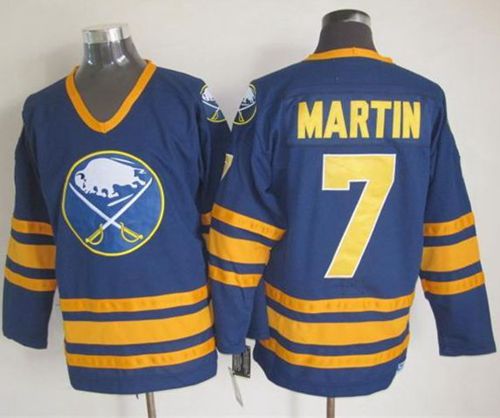 Sabres #7 Rick Martin Navy Blue CCM Throwback Stitched NHL Jersey Sabres #7 Rick Martin Navy Blue CCM Throwback Stitched NHL Jersey
