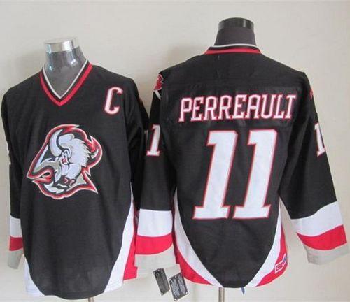 Sabres #11 Gilbert Perreault Black CCM Throwback Stitched NHL Jersey Sabres #11 Gilbert Perreault Black CCM Throwback Stitched NHL Jersey