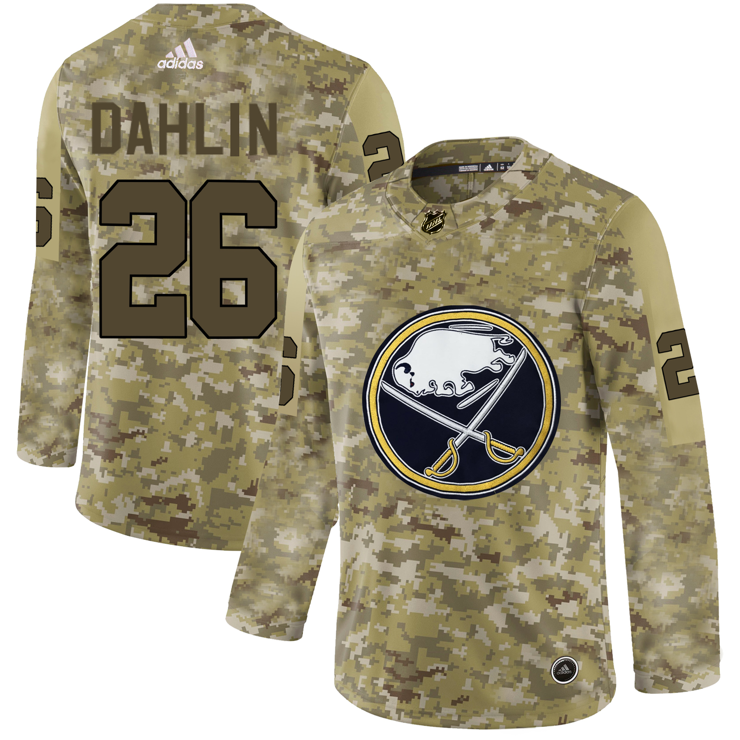 Adidas Sabres #26 Rasmus Dahlin Camo Authentic Stitched NHL Jersey Adidas Sabres #26 Rasmus Dahlin Camo Authentic Stitched NHL Jersey