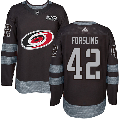Adidas Hurricanes #42 Gustav Forsling Black 1917-2017 100th Anniversary Stitched NHL Jersey Adidas Hurricanes #42 Gustav Forsling Black 1917-2017 100th Anniversary Stitched NHL Jersey