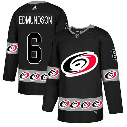 Adidas Hurricanes #6 Joel Edmundson Black Authentic Team Logo Fashion Stitched NHL Jersey Adidas Hurricanes #6 Joel Edmundson Black Authentic Team Logo Fashion Stitched NHL Jersey
