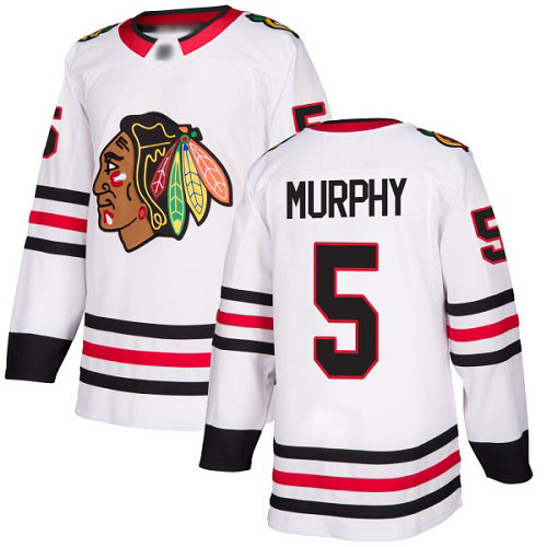 Adidas Blackhawks #5 Connor Murphy White Road Authentic Stitched NHL Jersey Adidas Blackhawks #5 Connor Murphy White Road Authentic Stitched NHL Jersey