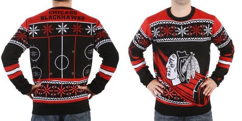 Chicago Blackhawks Men's NHL Ugly Sweater-1 Chicago Blackhawks Men's NHL Ugly Sweater-1