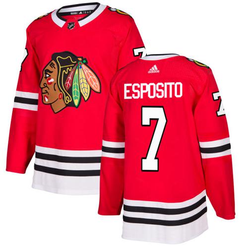 Adidas Blackhawks #7 Tony Esposito Red Home Authentic Stitched NHL Jersey Adidas Blackhawks #7 Tony Esposito Red Home Authentic Stitched NHL Jersey