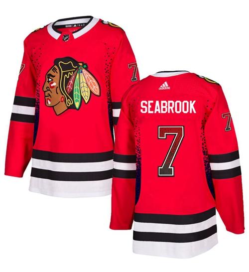 Adidas Blackhawks #7 Brent Seabrook Red Home Authentic Drift Fashion Stitched NHL Jersey Adidas Blackhawks #7 Brent Seabrook Red Home Authentic Drift Fashion Stitched NHL Jersey