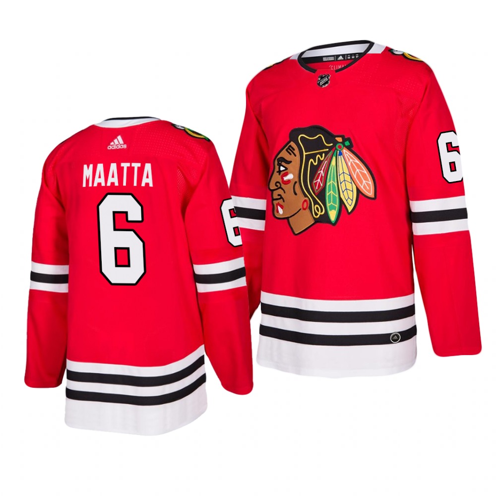 Chicago Blackhawks #6 Olli Maatta 2019-20 Adidas Authentic Home Red Stitched NHL Jersey Chicago Blackhawks #6 Olli Maatta 2019-20 Adidas Authentic Home Red Stitched NHL Jersey