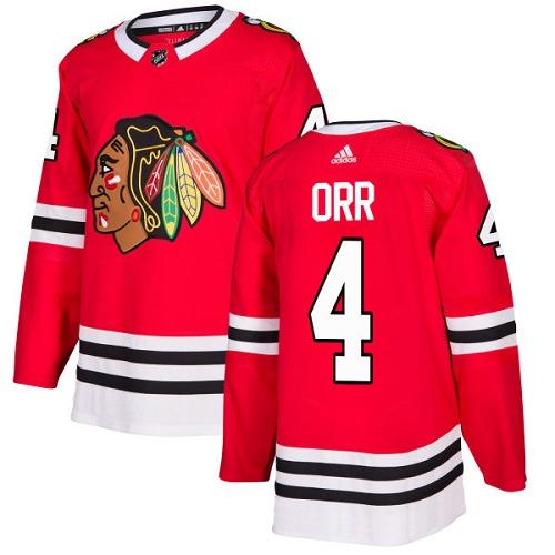 Adidas Blackhawks #4 Bobby Orr Red Home Authentic Stitched NHL Jersey Adidas Blackhawks #4 Bobby Orr Red Home Authentic Stitched NHL Jersey