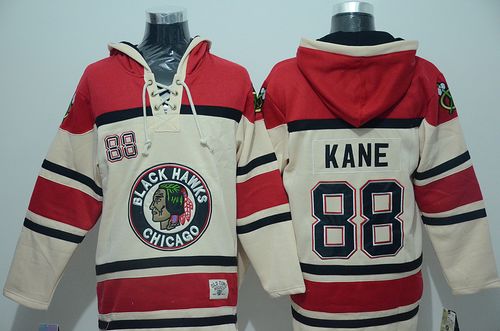 Blackhawks #88 Patrick Kane Cream Sawyer Hooded Sweatshirt Stitched NHL Jersey Blackhawks #88 Patrick Kane Cream Sawyer Hooded Sweatshirt Stitched NHL Jersey