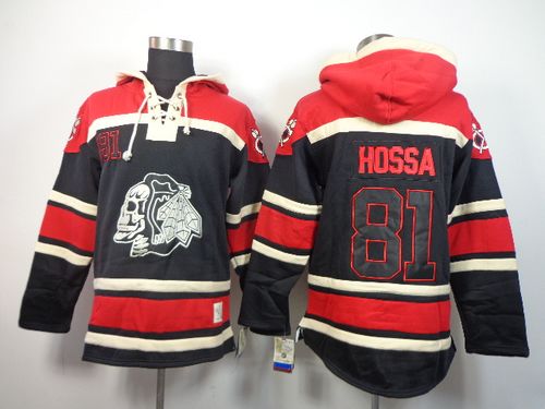 Blackhawks #81 Marian Hossa Black Sawyer Hooded Sweatshirt Stitched NHL Jersey Blackhawks #81 Marian Hossa Black Sawyer Hooded Sweatshirt Stitched NHL Jersey