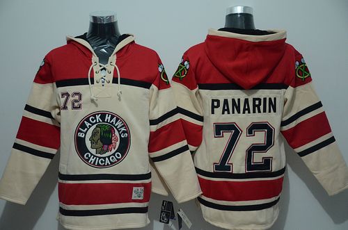 Blackhawks #72 Artemi Panarin Cream Sawyer Hooded Sweatshirt Stitched NHL Jersey Blackhawks #72 Artemi Panarin Cream Sawyer Hooded Sweatshirt Stitched NHL Jersey