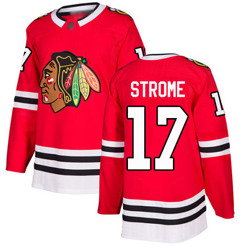 Adidas Blackhawks #17 Dylan Strome Red Home Authentic Stitched NHL Jersey Adidas Blackhawks #17 Dylan Strome Red Home Authentic Stitched NHL Jersey