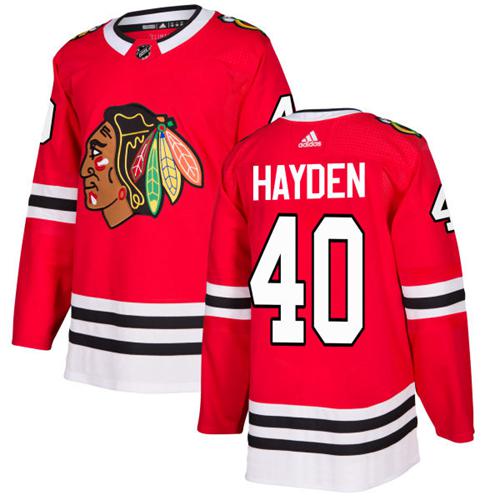 Adidas Blackhawks #40 John Hayden Red Home Authentic Stitched NHL Jersey Adidas Blackhawks #40 John Hayden Red Home Authentic Stitched NHL Jersey