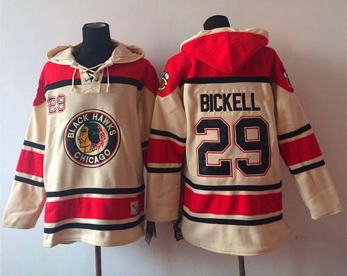 Blackhawks #29 Bryan Bickell Cream Sawyer Hooded Sweatshirt Stitched NHL Jersey Blackhawks #29 Bryan Bickell Cream Sawyer Hooded Sweatshirt Stitched NHL Jersey