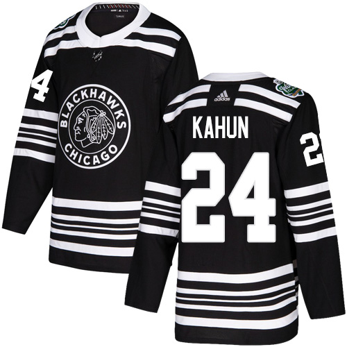 Adidas Blackhawks #24 Dominik Kahun Black Authentic 2019 Winter Classic Stitched NHL Jersey Adidas Blackhawks #24 Dominik Kahun Black Authentic 2019 Winter Classic Stitched NHL Jersey
