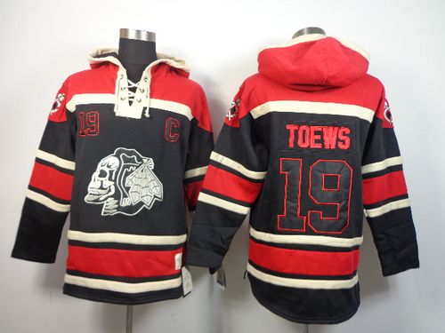 Blackhawks #19 Jonathan Toews Black Sawyer Hooded Sweatshirt Stitched NHL Jersey Blackhawks #19 Jonathan Toews Black Sawyer Hooded Sweatshirt Stitched NHL Jersey