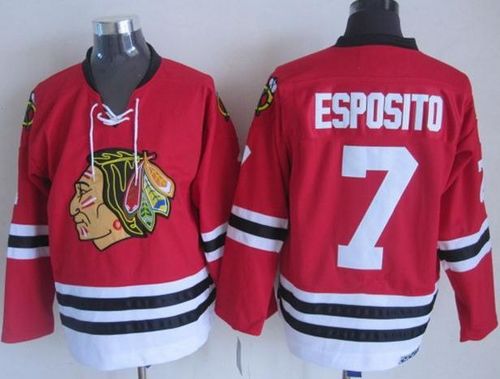 Blackhawks #7 Tony Esposito Red CCM Throwback Stitched NHL Jersey Blackhawks #7 Tony Esposito Red CCM Throwback Stitched NHL Jersey