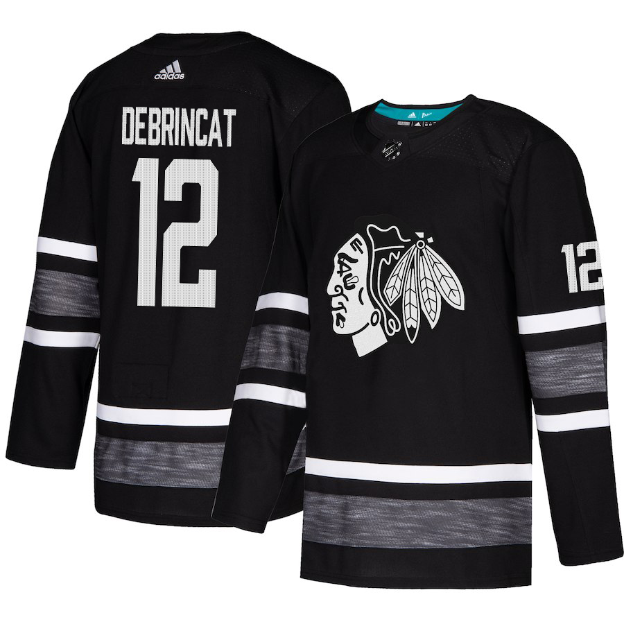Adidas Blackhawks #12 Alex DeBrincat Black 2019 All-Star Game Parley Authentic Stitched NHL Jersey Adidas Blackhawks #12 Alex DeBrincat Black 2019 All-Star Game Parley Authentic Stitched NHL Jersey