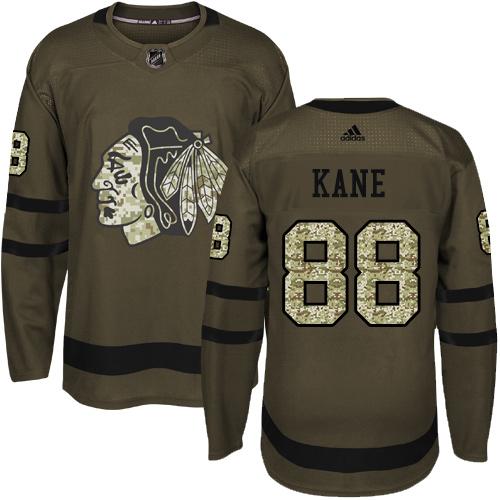 Adidas Blackhawks #88 Patrick Kane Green Salute to Service Stitched NHL Jersey Adidas Blackhawks #88 Patrick Kane Green Salute to Service Stitched NHL Jersey