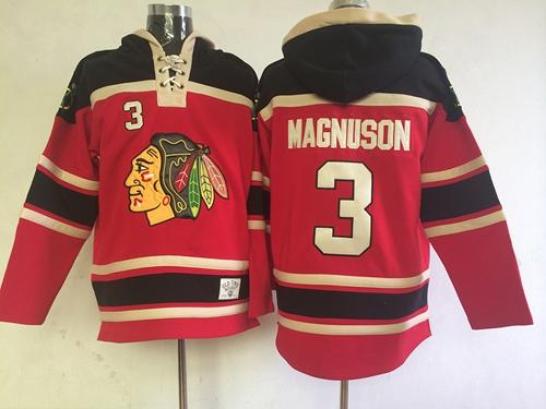Blackhawks #3 Keith Magnuson Red Sawyer Hooded Sweatshirt Stitched NHL Jersey Blackhawks #3 Keith Magnuson Red Sawyer Hooded Sweatshirt Stitched NHL Jersey