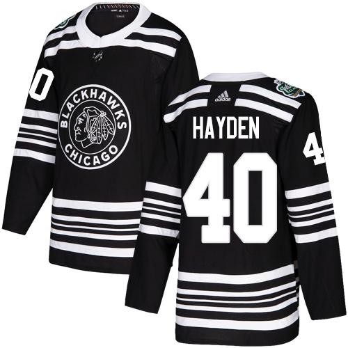 Adidas Blackhawks #40 John Hayden Black Authentic 2019 Winter Classic Stitched NHL Jersey Adidas Blackhawks #40 John Hayden Black Authentic 2019 Winter Classic Stitched NHL Jersey