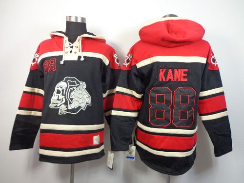 Blackhawks #88 Patrick Kane Black Sawyer Hooded Sweatshirt Stitched NHL Jersey Blackhawks #88 Patrick Kane Black Sawyer Hooded Sweatshirt Stitched NHL Jersey