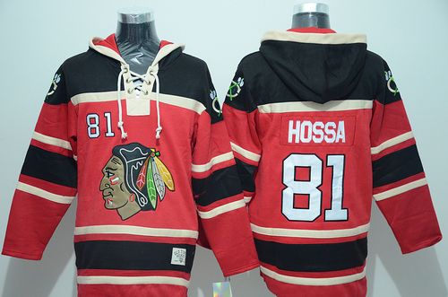 Blackhawks #81 Marian Hossa Red Sawyer Hooded Sweatshirt Stitched NHL Jersey Blackhawks #81 Marian Hossa Red Sawyer Hooded Sweatshirt Stitched NHL Jersey