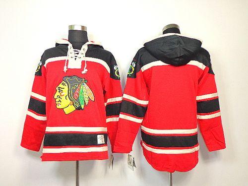 Blackhawks Blank Red Sawyer Hooded Sweatshirt Stitched NHL Jersey Blackhawks Blank Red Sawyer Hooded Sweatshirt Stitched NHL Jersey