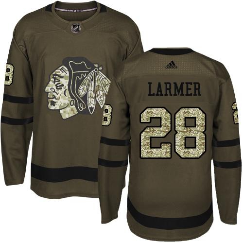 Adidas Blackhawks #28 Steve Larmer Green Salute to Service Stitched NHL Jersey Adidas Blackhawks #28 Steve Larmer Green Salute to Service Stitched NHL Jersey