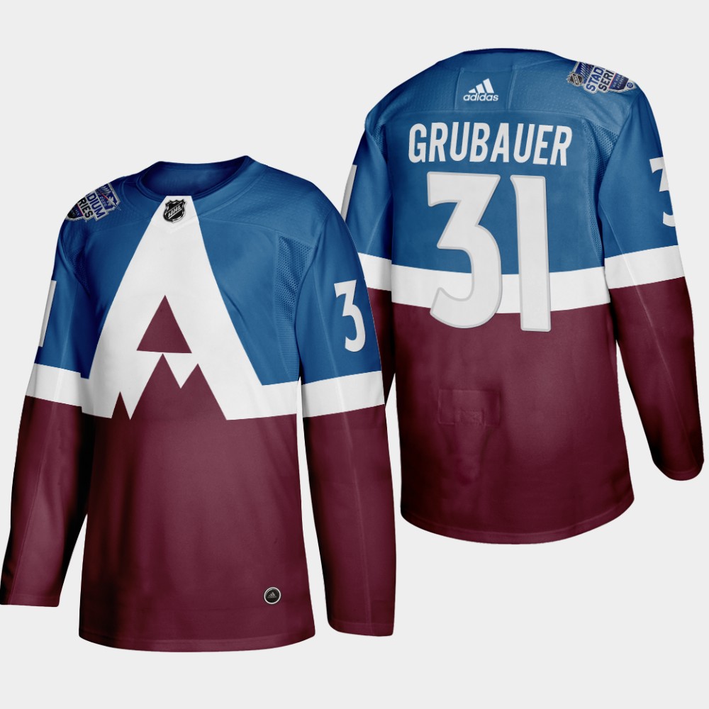 Adidas Colorado Avalanche #31 Philipp Grubauer Men's 2020 Stadium Series Burgundy Stitched NHL Jersey Adidas Colorado Avalanche #31 Philipp Grubauer Men's 2020 Stadium Series Burgundy Stitched NHL Jersey