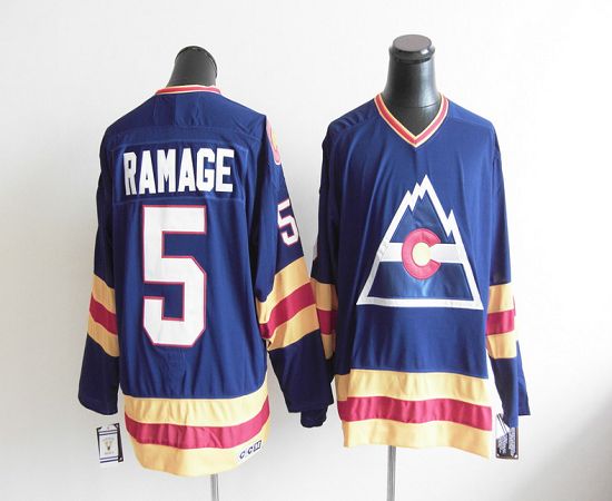 Avalanche CCM Throwback #5 Rob Ramage Blue Stitched NHL Jersey Avalanche CCM Throwback #5 Rob Ramage Blue Stitched NHL Jersey