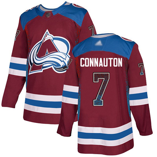Adidas Avalanche #7 Kevin Connauton Burgundy Home Authentic Drift Fashion Stitched NHL Jersey Adidas Avalanche #7 Kevin Connauton Burgundy Home Authentic Drift Fashion Stitched NHL Jersey