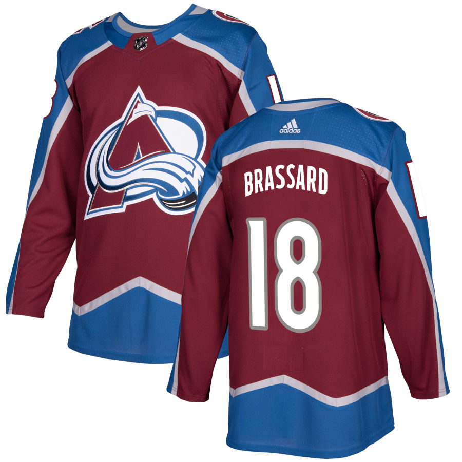 Adidas Avalanche #18 Derick Brassard Burgundy Home Authentic Stitched NHL Jersey Adidas Avalanche #18 Derick Brassard Burgundy Home Authentic Stitched NHL Jersey