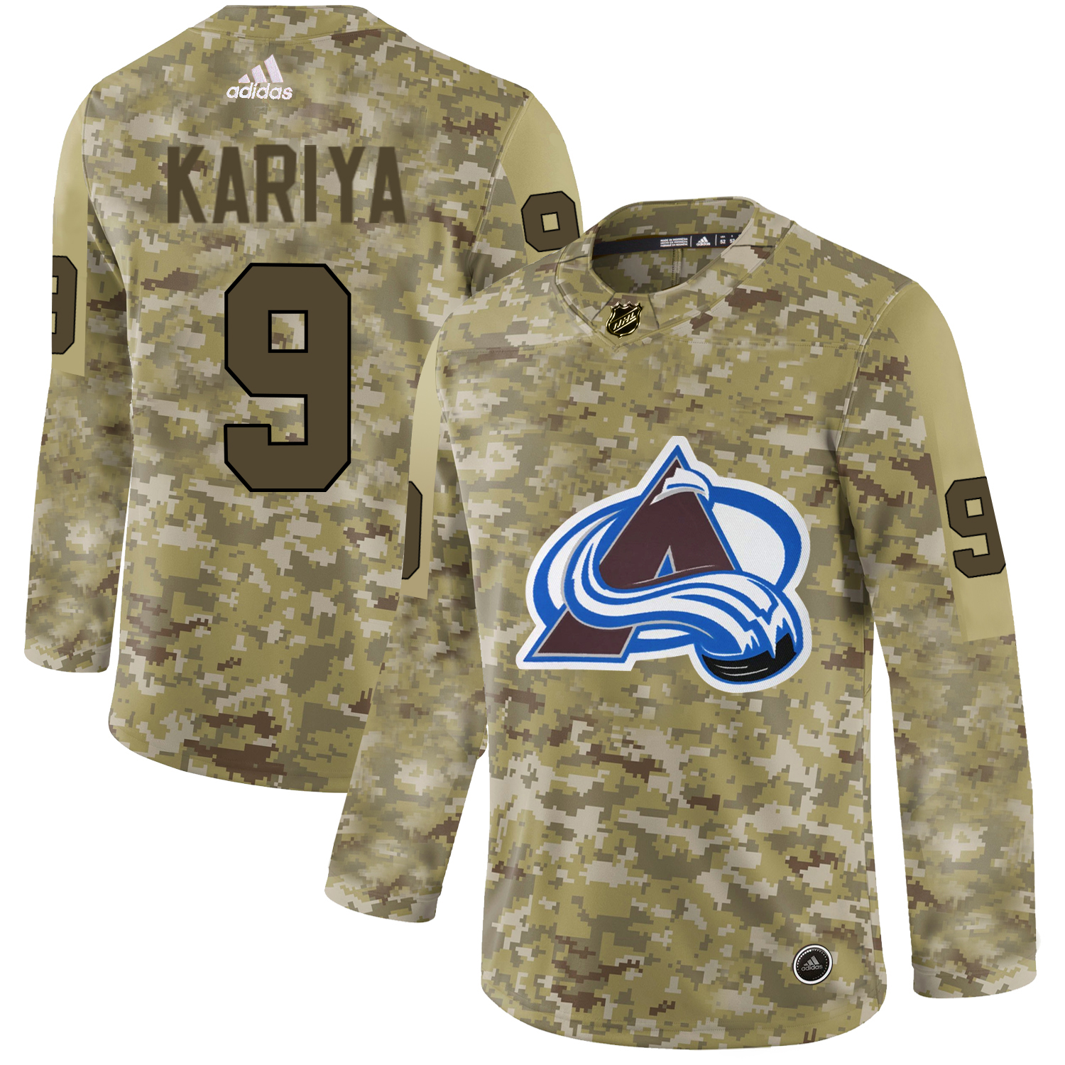 Adidas Avalanche #9 Paul Kariya Camo Authentic Stitched NHL Jersey Adidas Avalanche #9 Paul Kariya Camo Authentic Stitched NHL Jersey