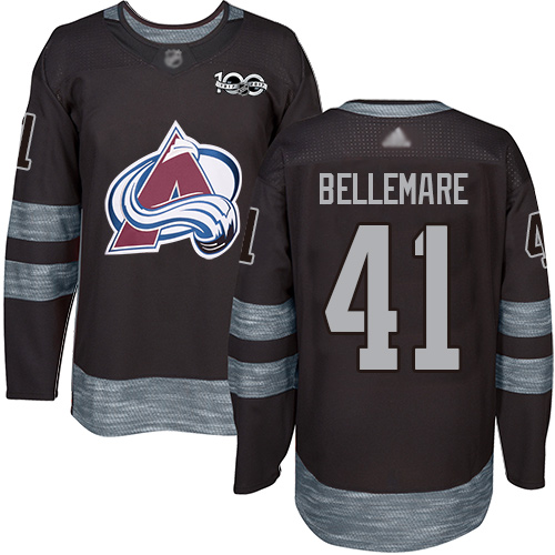 Adidas Avalanche #41 Pierre-Edouard Bellemare Black 1917-2017 100th Anniversary Stitched NHL Jersey Adidas Avalanche #41 Pierre-Edouard Bellemare Black 1917-2017 100th Anniversary Stitched NHL Jersey
