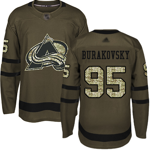 Adidas Avalanche #95 Andre Burakovsky Green Salute to Service Stitched NHL Jersey Adidas Avalanche #95 Andre Burakovsky Green Salute to Service Stitched NHL Jersey