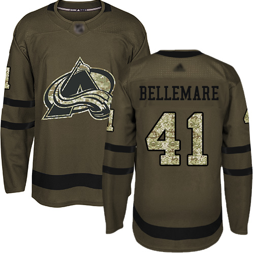 Adidas Avalanche #41 Pierre-Edouard Bellemare Green Salute to Service Stitched NHL Jersey Adidas Avalanche #41 Pierre-Edouard Bellemare Green Salute to Service Stitched NHL Jersey