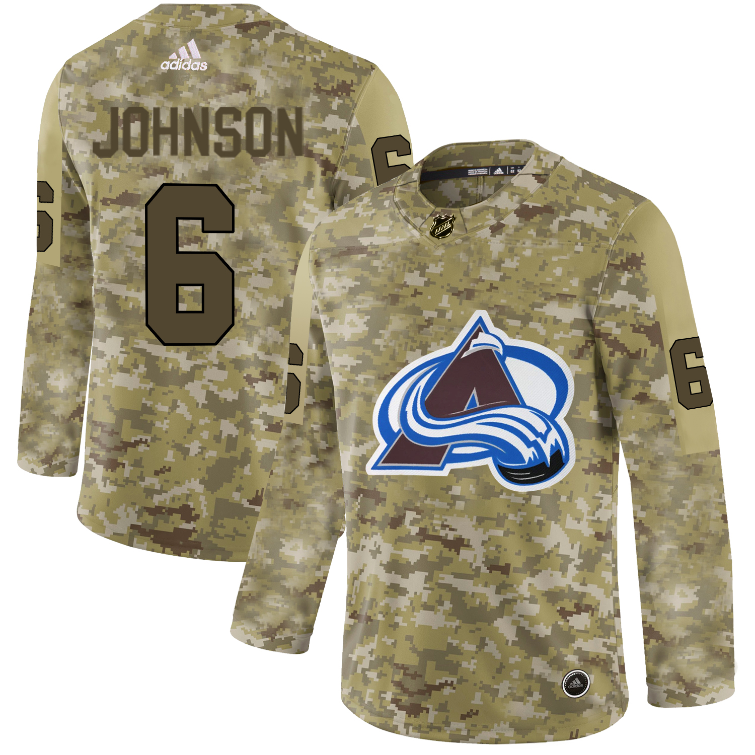 Adidas Avalanche #6 Erik Johnson Camo Authentic Stitched NHL Jersey Adidas Avalanche #6 Erik Johnson Camo Authentic Stitched NHL Jersey