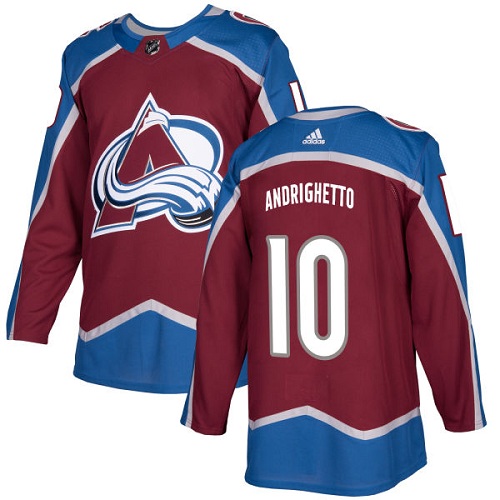 Adidas Avalanche #10 Sven Andrighetto Burgundy Home Authentic Stitched NHL Jersey Adidas Avalanche #10 Sven Andrighetto Burgundy Home Authentic Stitched NHL Jersey