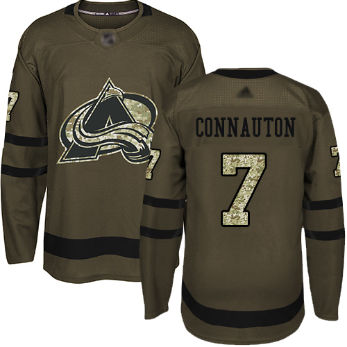 Adidas Avalanche #7 Kevin Connauton Green Salute to Service Stitched NHL Jersey Adidas Avalanche #7 Kevin Connauton Green Salute to Service Stitched NHL Jersey