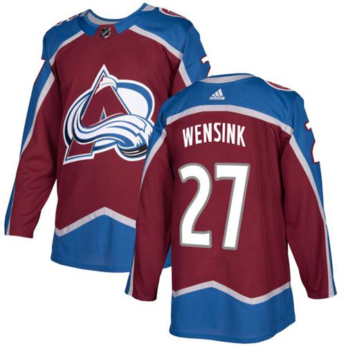 Adidas Avalanche #27 John Wensink Burgundy Home Authentic Stitched NHL Jersey Adidas Avalanche #27 John Wensink Burgundy Home Authentic Stitched NHL Jersey
