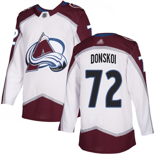 Adidas Avalanche #72 Joonas Donskoi White Road Authentic Stitched NHL Jersey Adidas Avalanche #72 Joonas Donskoi White Road Authentic Stitched NHL Jersey