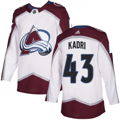 Adidas Avalanche #43 Nazem Kadri White Road Authentic Stitched NHL Jersey Adidas Avalanche #43 Nazem Kadri White Road Authentic Stitched NHL Jersey