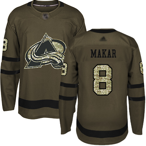 Adidas Avalanche #8 Cale Makar Green Salute to Service Stitched NHL Jersey Adidas Avalanche #8 Cale Makar Green Salute to Service Stitched NHL Jersey