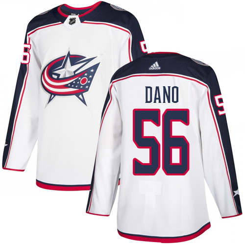 Adidas Blue Jackets #56 Marko Dano White Road Authentic Stitched NHL Jersey Adidas Blue Jackets #56 Marko Dano White Road Authentic Stitched NHL Jersey