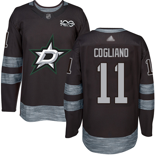 Adidas Stars #11 Andrew Cogliano Black 1917-2017 100th Anniversary Stitched NHL Jersey